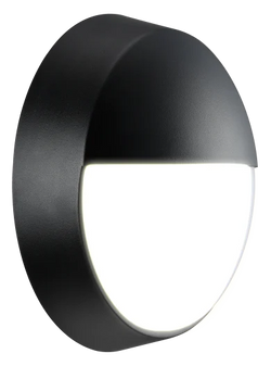 Eco Round Eyelid Bulkhead IP54 10W 4000K 400lm B/W Trim