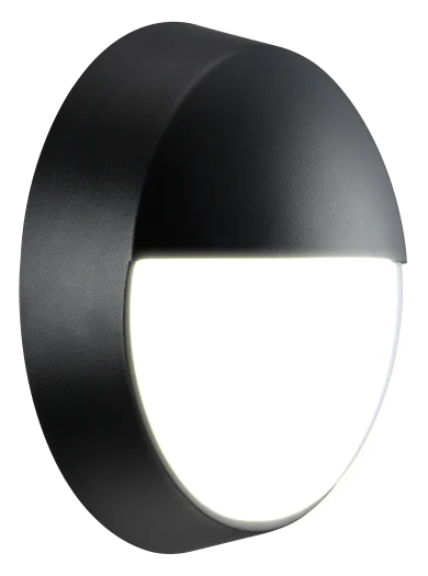 Eco Round Eyelid Bulkhead IP54 10W 4000K 400lm B/W Trim - Image 1