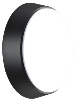Eco Round Bulkhead IP54 10W 4000K 700lm (Black/White Trim)