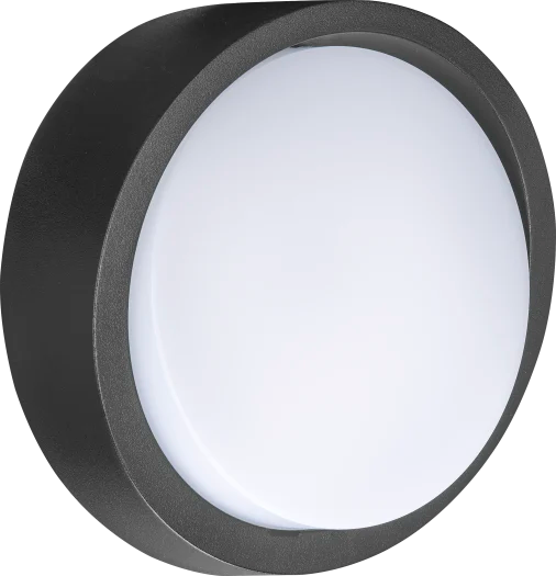 Ext Decor Bulkhead IP65 Ø220mm 15W CCT 1350lm Black - Image 1
