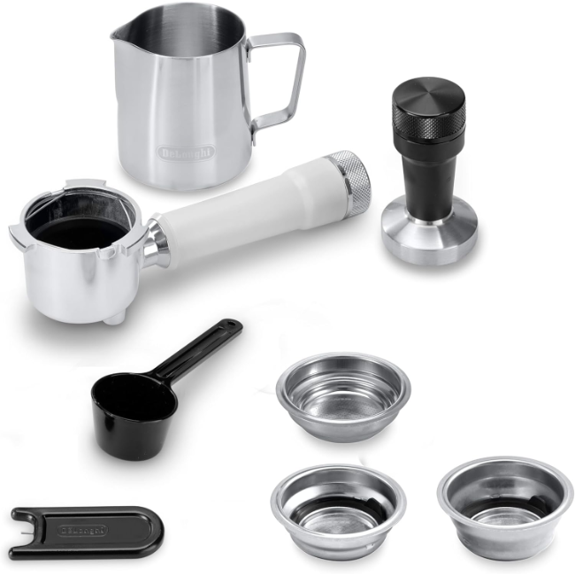 De'Longhi Dedica Arte Manual Espresso Maker – White| EC890.WI - Image 6