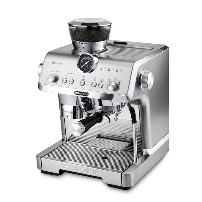 Delonghi La Specialista Opera stainless steel coffee machine with grinder, smart tamping, steam wand, HomeCafe kit - Keans