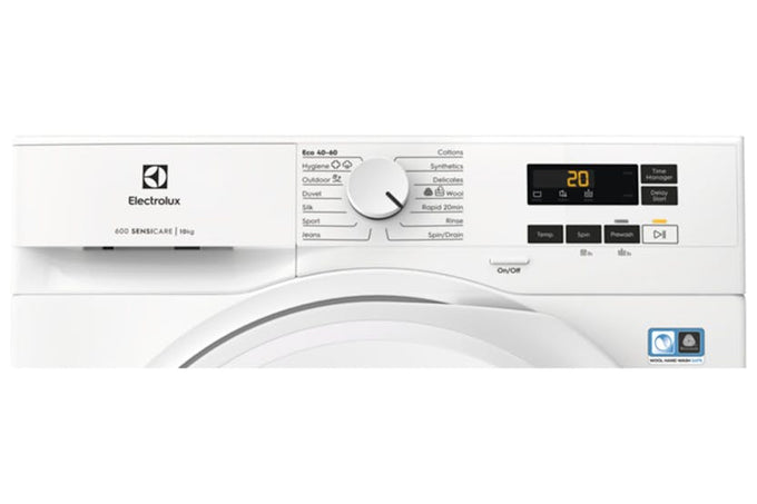 Electrolux Sensicare 600 10kg 1400rpm washing machine EFI61141B, high capacity, fast spin, available at Keans Claremorris