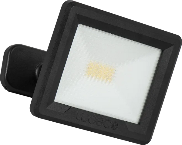 Luceco Essence Floodlight 10W Ball Joint 1m Cable Black