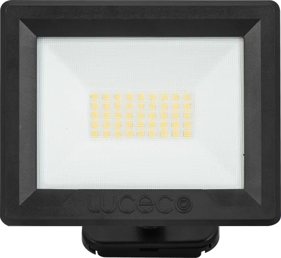 Luceco Essence Floodlight 30W Ball Joint 1m Cable Black - Image 2