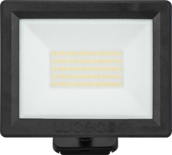 Luceco Essence 50W Floodlight With Ball Joint 1m Cable - Black