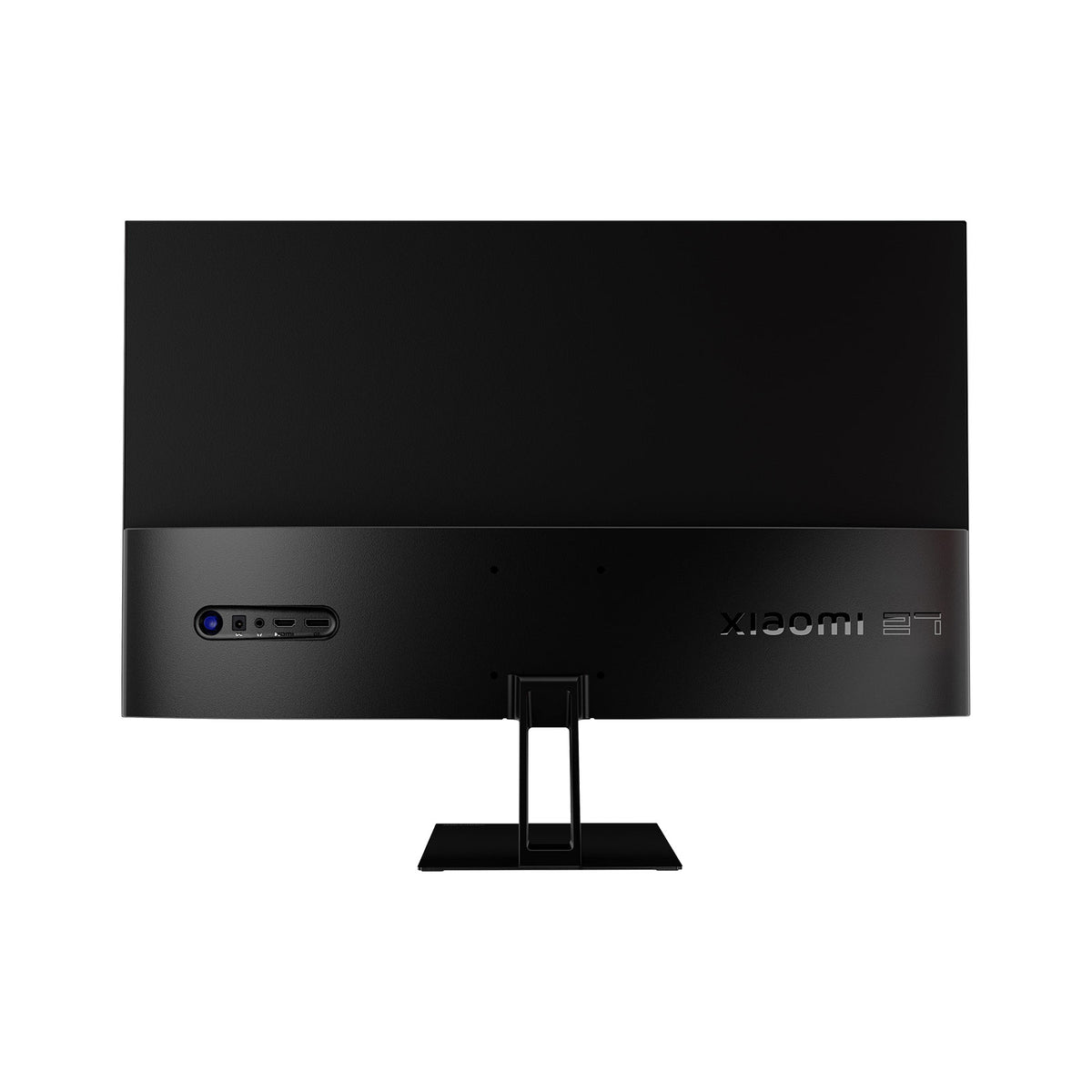 Back view of Xiaomi G27i 165Hz 27" FHD Gaming Monitor showing ports and stand attachment.