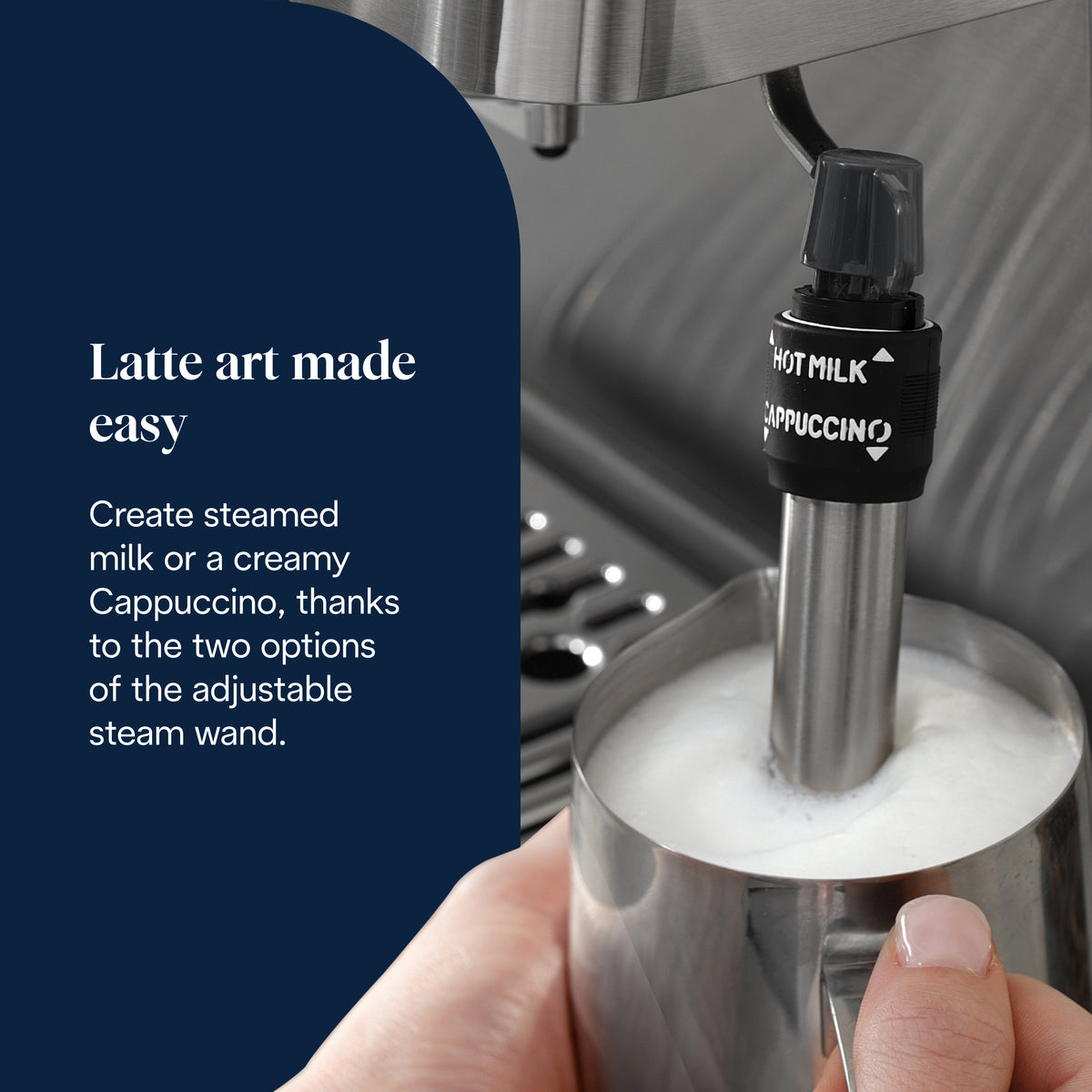 De'Longhi Linea Classic Espresso Coffee Machine - Silver - EM450.M - Image 5