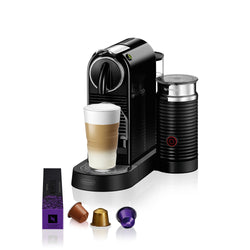 Delonghi Citiz Nespresso Coffee Machine Black with Aerroccino