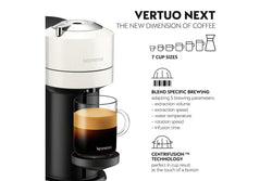 DeLonghi Nespresso VertuoNext Coffee Machine White ENV120.W