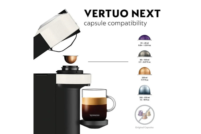 DeLonghi Nespresso VertuoNext Coffee Machine White ENV120.W - Image 4