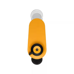 Yellow and black tool on a white background
