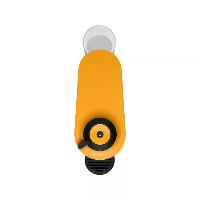 Yellow and black tool on a white background