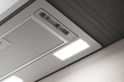 Elica 52cm ERA C Canopy Hood, stainless steel and white, 3-speed, LED light, 365m3/h airflow, Keans Claremorris.