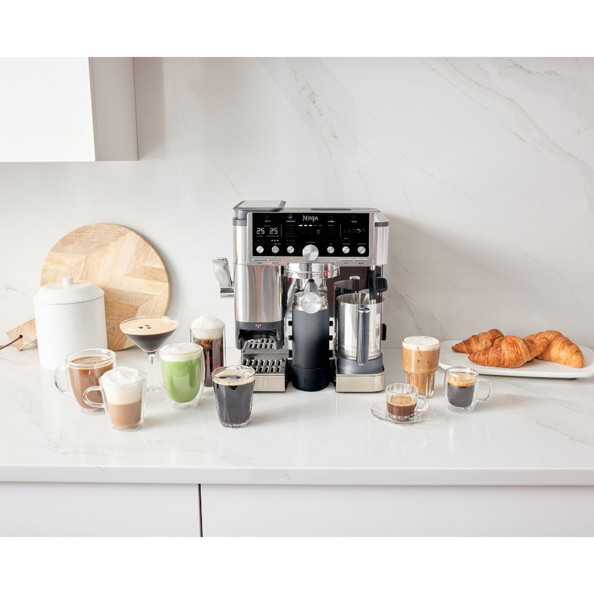 Ninja Luxe Café Espresso Bar Coffee Machine ES701UK with built-in frother, Keans Claremorris store.