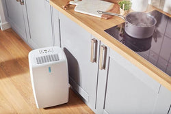 Dimplex 20L Dehumidifier EVERDRI20EL in White/Light Grey, efficient moisture control – available at Keans Claremorris.