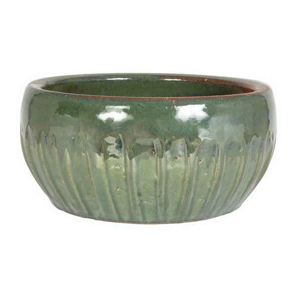 Eden Glazed Bowl Oppulent Green Keans Claremorris