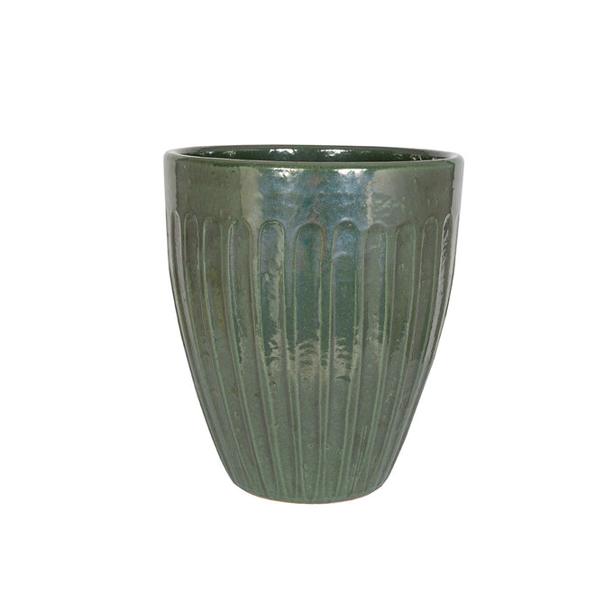 Eden Glazed Tall Egg Oppulent Green Keans Claremorris