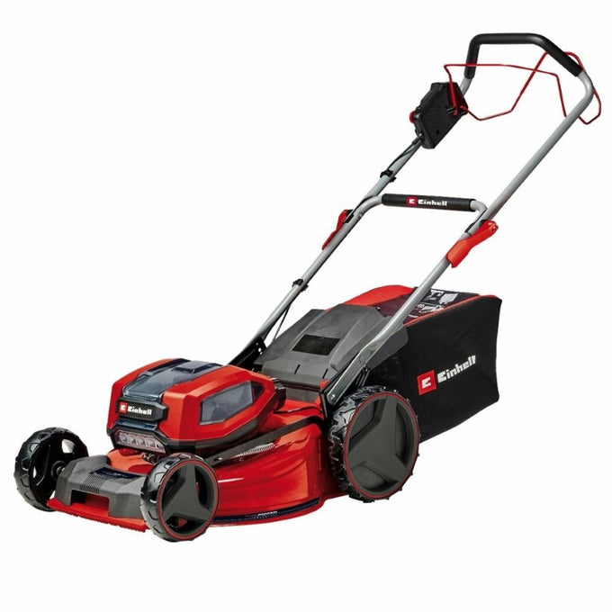 Einhell 36V cordless self-propelled mower with 52cm steel deck, 4 batteries, brushless motor, variable speed – Keans