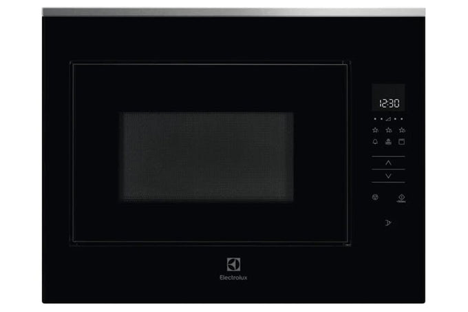 Electrolux 26L 900W built-in microwave with grill, touch control, child lock, stainless steel, black/stainless – Keans