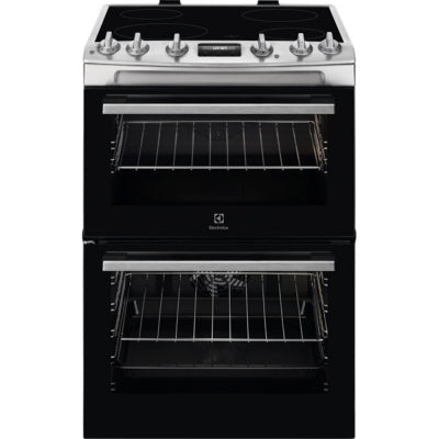 Electrolux LKR655200X 60cm freestanding electric cooker with double oven, Ultrafan®, catalytic cleaning, stainless steel –