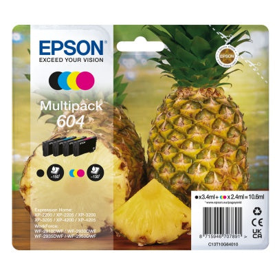 Epson 604 CMYK ink cartridge multipack C13T10G64010, high yield, original, for Epson inkjet printers – Keans Claremorris