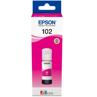 Epson C13T03R340 102 Ecotank Magenta Ink Bottle | Keans Claremorris
