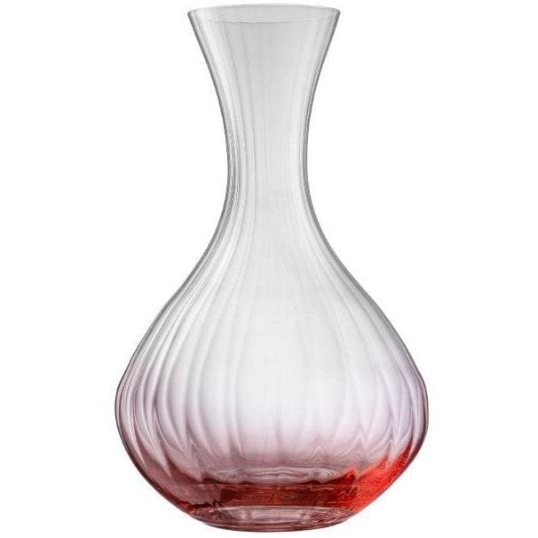 Erne Carafe Blush Galway Crystal with blush base, tapered neck, stylish lines, 26.5cm tall – Keans Claremorris