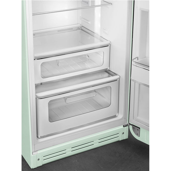 Smeg 60cm 50s Style Right Hand Hinge Freezer over Fridge Pastel Green | FAB30RPG5UK - Image 5