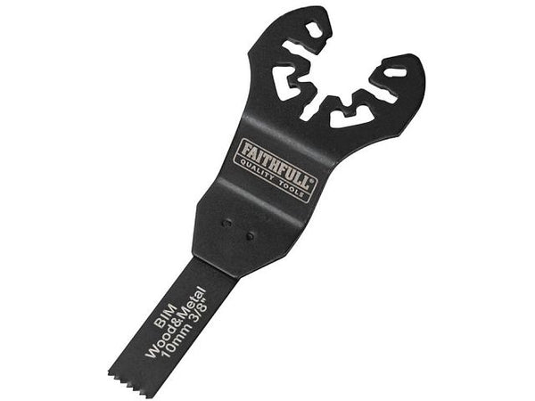 Flush Cut 10mm Bi-Metal Oscillating Multi-Tool Blade for wood, metal, plastics – durable HSS teeth, available at Kean’s