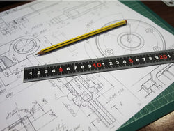Measuring Rule - Matt Black (300mm) | FAIRUL300MB