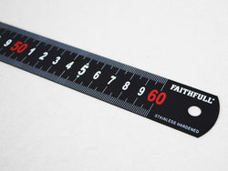 Measuring Rule - Matt Black (600mm) | FAIRUL600MB