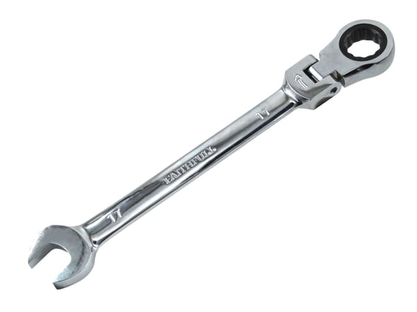 Faithfull Ratchet Com Spanner Flex Head CV 17mm | FAISPARAT17