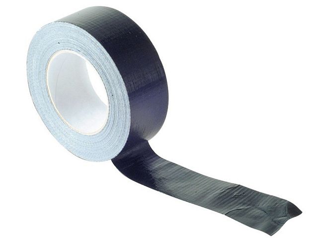 Faithfull Black Gaffa Tape 50mm x 50m, heavy-duty cloth, multi-surface adhesive, easy tear, available at Kean’s Claremorris