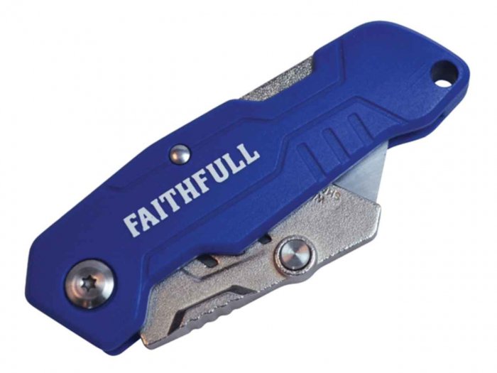 Faithfull FAITKLBN Lock Back Utility Knife with ergonomic grip, durable blade – available at Keans Claremorris