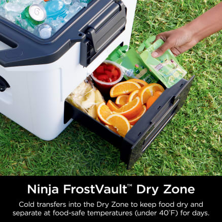Ninja FrostVault 28L Hard Cooler with Dry Zone, Cloud White FB131UKWH – durable, insulated cooler from Keans Claremorris