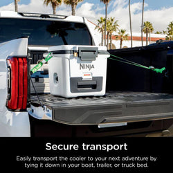 Ninja FrostVault 28L Hard Cooler in Cloud White with Dry Zone, durable and insulated - Keans Claremorris