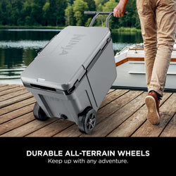 Ninja FrostVault 45QT/42L Wheeled Cooler with Dry Zone | Slate Grey