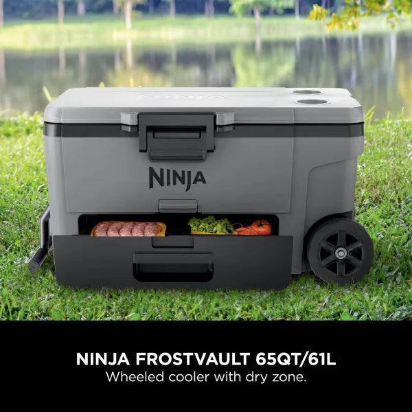 Ninja FrostVault 65QT 61L Wheeled Cooler Grey | FB265EUUKGY - Image 4