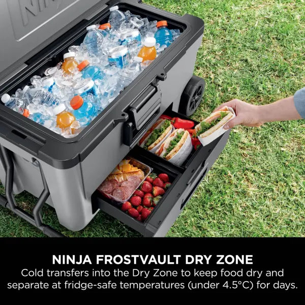 Ninja FrostVault 65QT 61L Wheeled Cooler Grey | FB265EUUKGY - Image 5