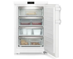 Liebherr Pure Undercounter Freezer FE1404 in white, compact design, energy-efficient, available at Keans Claremorris