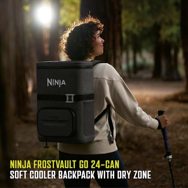 Ninja FrostVault Go 17L Backpack Cooler – Charcoal Grey| FF124EUUKCG - Image 5
