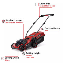 Einhell Power X-Change 32cm Cordless Lawn Mower - Bare Unit | 3413370