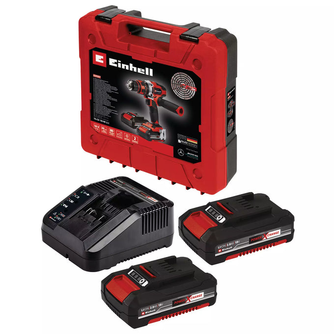 Einhell Power X-Change 18V 48Nm Combi Drill Kit 2x2Ah Batteries - Image 2