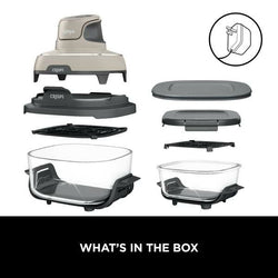 Ninja CRISPi 4-in-1 Portable Glass Air Fryer Stone FN101UKST, compact multi-function cooker, available at Keans Claremorris