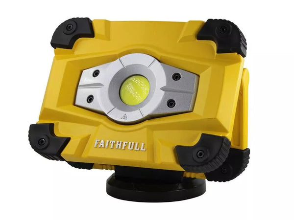 Faithfull 20W Rechargeable LED Work Light with Magnetic Base, 2000 lumens, 20h runtime, USB power bank – Keans Claremorris