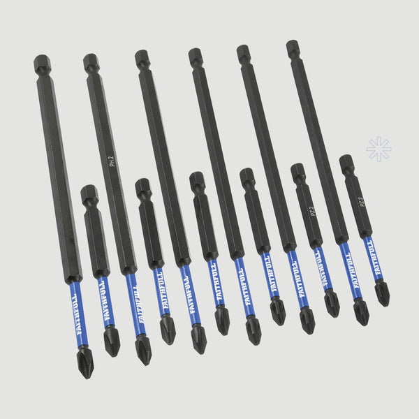 Faithfull 12 Piece Impact Screwdriver Bit Set | XMS26SBIT12 Keans Claremorris