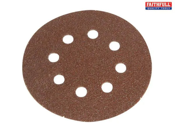 Faithfull H & L Sanding Discs Did3 125Mm Coarse Pak of 5 Keans Claremorris