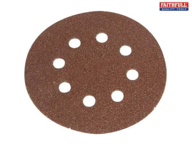 Faithfull H & L Sanding Discs Did3 125Mm Coarse Pak of 5 Keans Claremorris