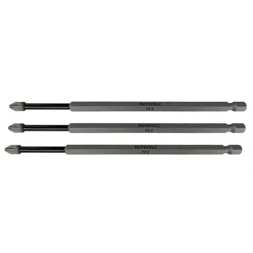 Faithfull Impact Screwdriver Bits – PZ2 x 150mm Pack of 3 Keans Claremorris